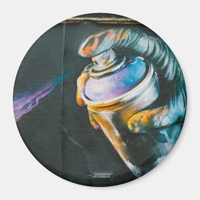 Imán Mural de arte de graffiti con aerosol (Frente)