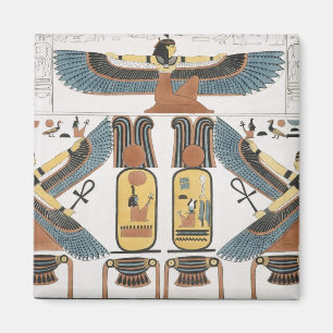Imán Mural de las tumbas de los reyes en Thebes, disco