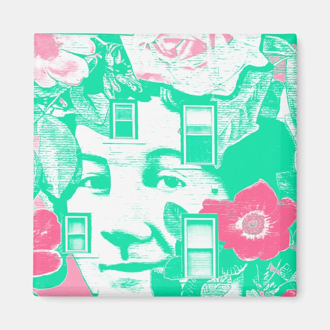 Imán mural de pared de ladrillo (Frente)