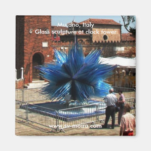 Imán Murano, torre de reloj de Italia y escultura del