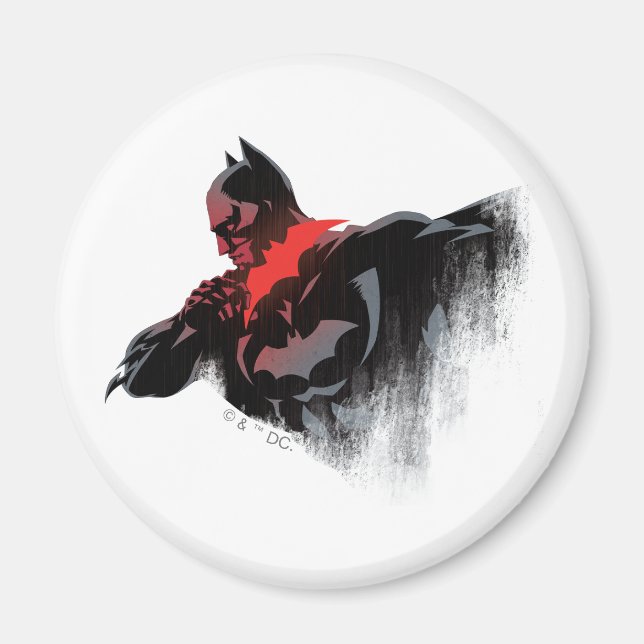Imán Murciélago Batarang Carmesí (Frente)