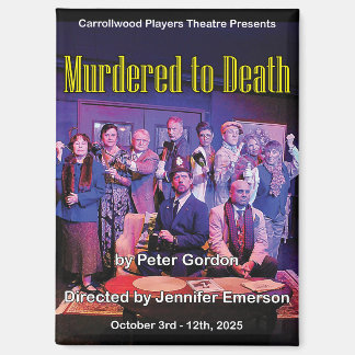 Imán Murdered to Death Poster Magnet