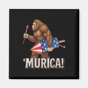 Imán Murica Bigfoot 4 De Julio Bandera Estadounidense S