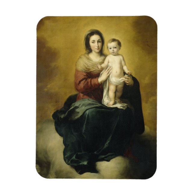 Imán Murillo, Madonna e Niño, Bella Artes religioso (Vertical)