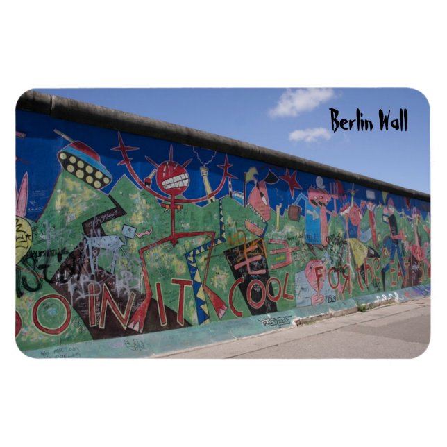 Imán Muro de Berlín Mapa flexi premium (Horizontal)