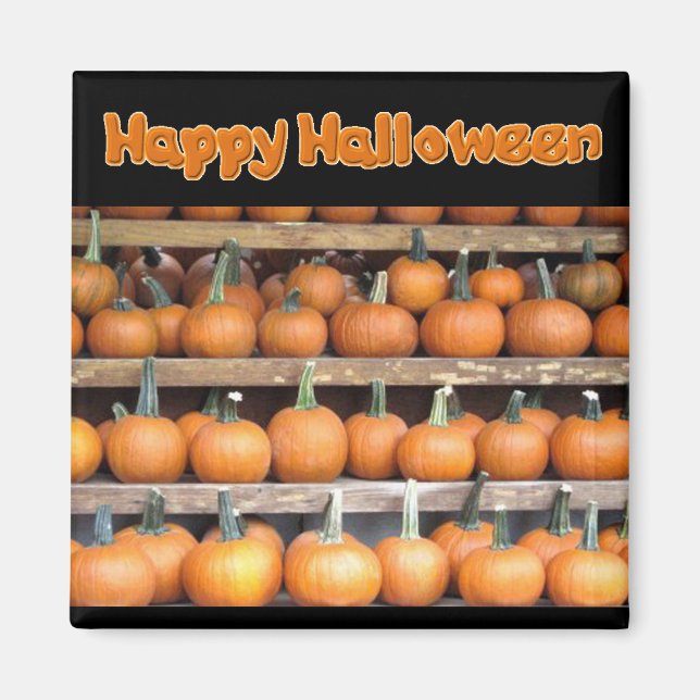 Imán Muro de calabaza de Halloween (Frente)