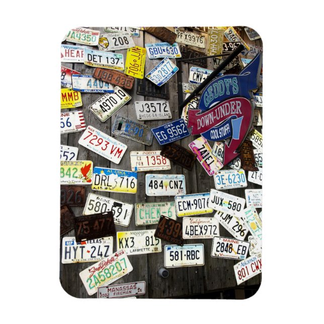 Imán Muro de las placas de licencia (Vertical)