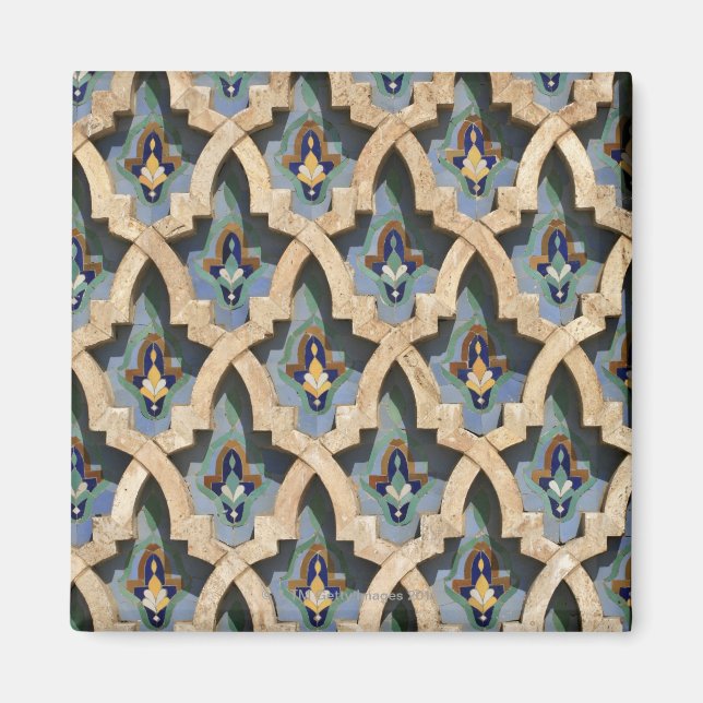 Imán Muro de los Mosaicos, Mezquita Hassan II-Casablanc (Frente)