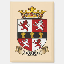 Imán Murphy Family Coat of Arms Magnet