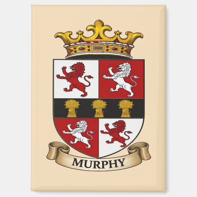 Imán Murphy Family Coat of Arms Magnet (Anverso)
