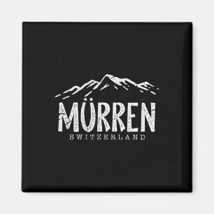 Imán Murren Suiza Montañas Suizo Esquiador Esquí Di