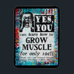 Imán Músculo creciente - Publicidad de cosecha divertid<br><div class="desc">Un caprichoso y falso anuncio de un periódico victoriano de época para "Aprender a cultivar el músculo".</div>