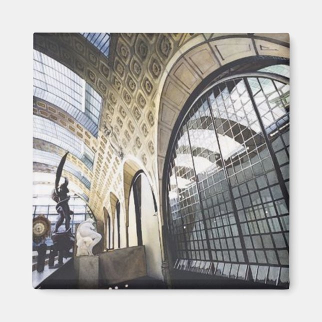 Imán "Musee d'Orsay" Museo Paris acuarela (Frente)