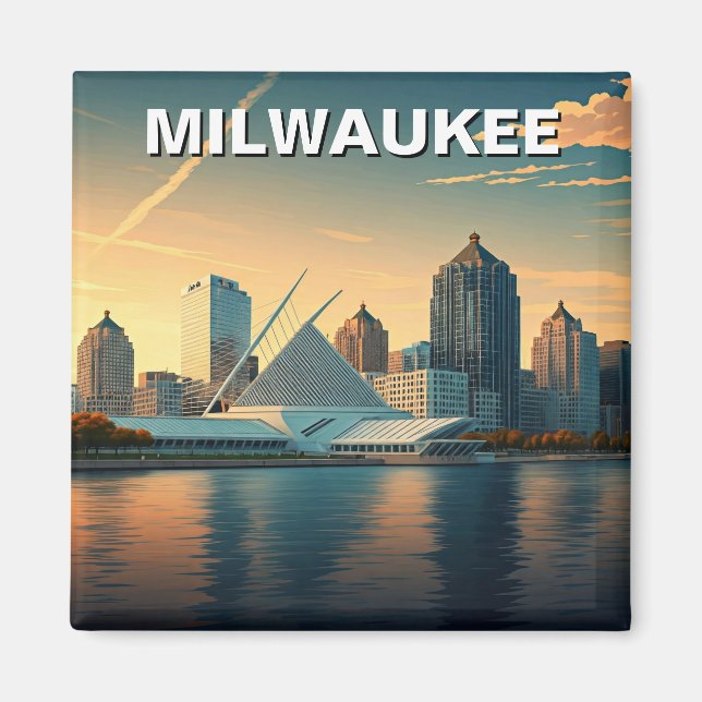 Imán Museo de Arte de Milwaukee (Frente)