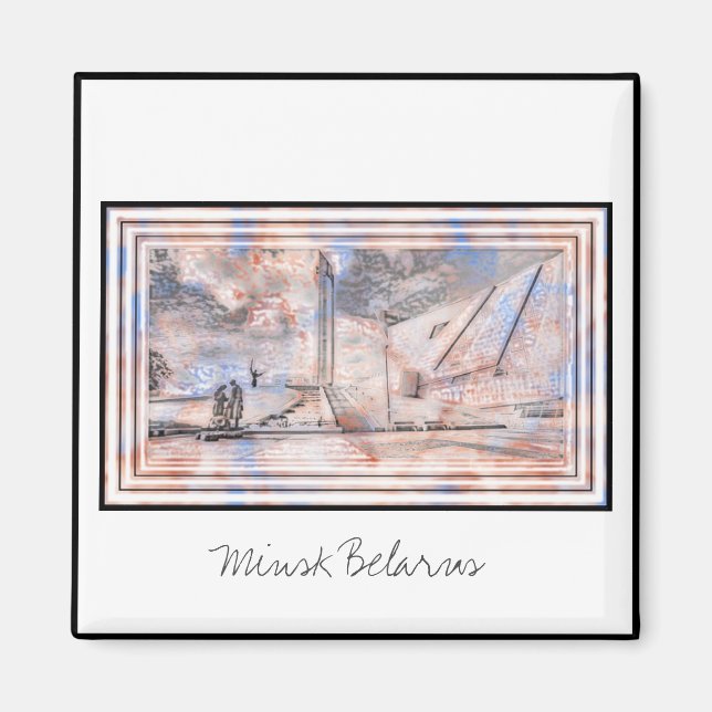 Imán Museo de Monumentos de la Segunda Guerra Mundial M (Frente)