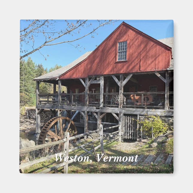 Imán Museo del Antiguo Molino en Weston, VT (Frente)