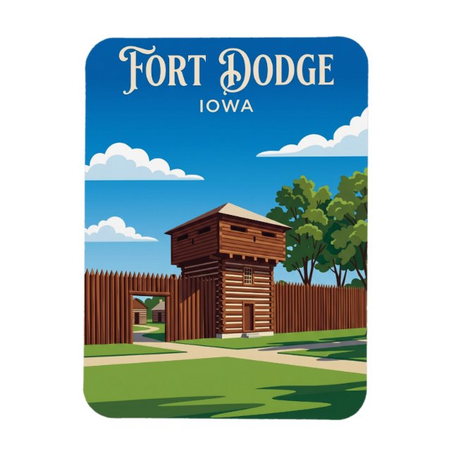 Imán Museo del Fuerte y Pueblo de la Frontera USA (Vertical)