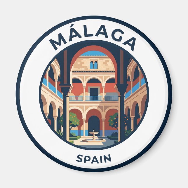 Imán Museo Picasso, Málaga España (Frente)