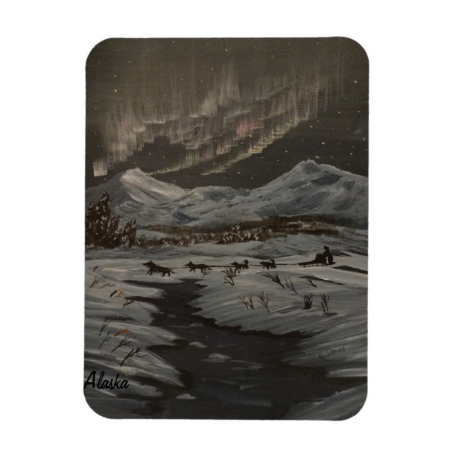 Imán Mushing Aurora (Vertical)