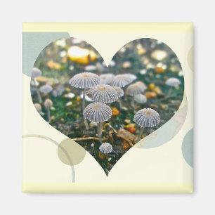 Imán Mushroom Garden Heart Magnet