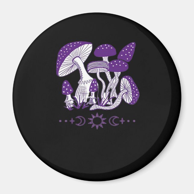 Imán Mushroom Whimsigoth Vibes (Frente)