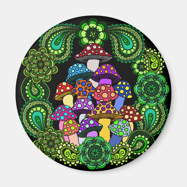 Imán Mushrooms Magnet (Frente)