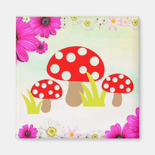 Imán Mushrooms Magnet (Frente)