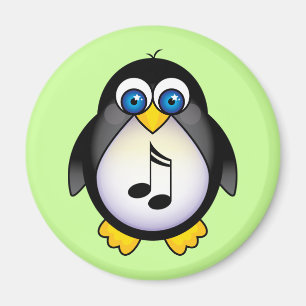 Imán Music Notes Penguin Gift