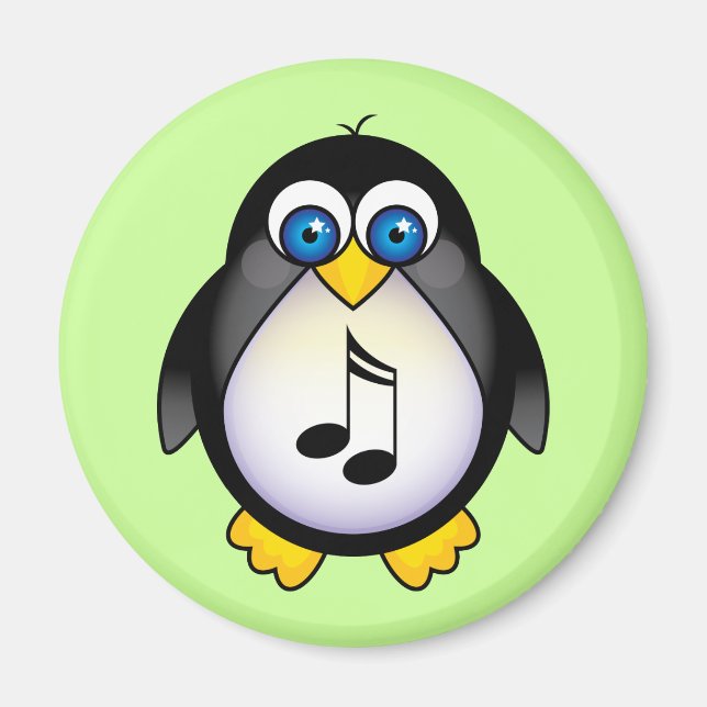 Imán Music Notes Penguin Gift (Frente)