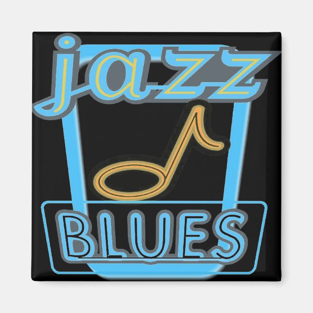 Imán Música Blues de Magnet-Jazz (Frente)