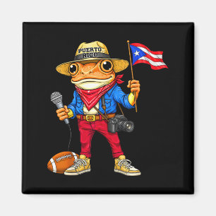 Imán Música de calle del fútbol de la rana coqui de Pue