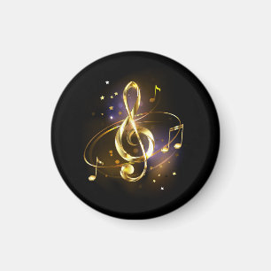 Imán Música de Clave de Sol de Oro