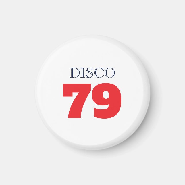 Imán Música de Entretenimiento Disco 79 Pop Art Retro (Frente)