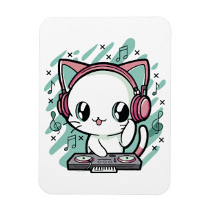Imán música de gato