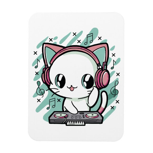 Imán música de gato (Vertical)