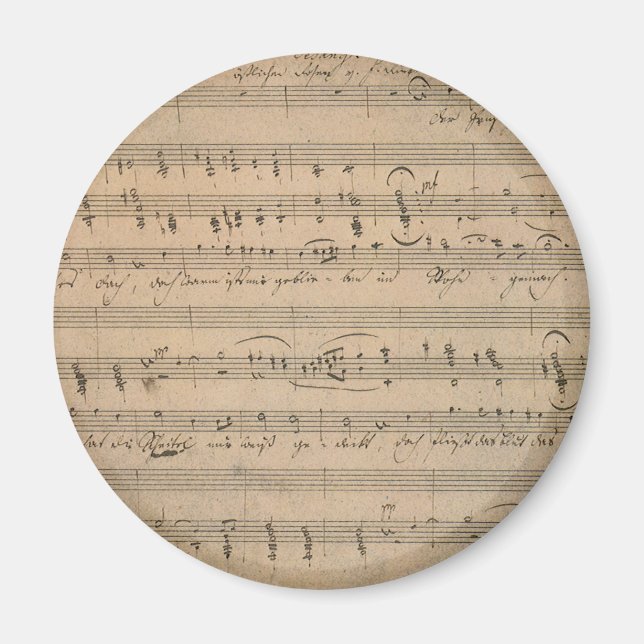 Imán Música de hojas antiguas de 1822, canción del anci (Frente)