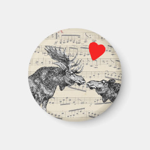 Imán Música de los alces "el sonido corazón cariñoso