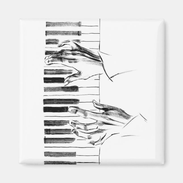 Imán Música de piano (Frente)