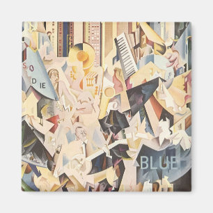 Imán Música del vintage, jazz del art déco, rapsodia 