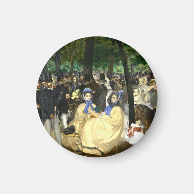 Imán Música en las Tullerias Edouard Manet (Frente)