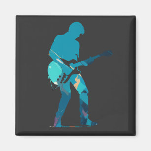 Imán Música Guitarra Jugador Concierto Divertido Estilo