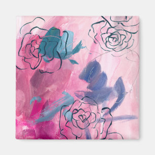 Imán Música interior - Dibujo floral