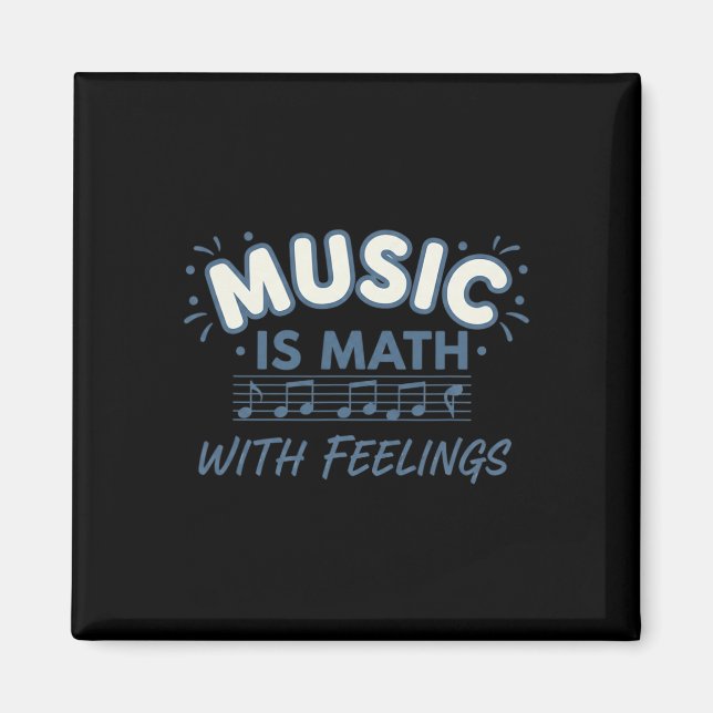 Imán Música Matemáticas Con Sentimientos Citación De Pr (Frente)
