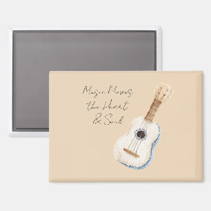Imán Música Mueve la Guitarra del Corazón y el Alma