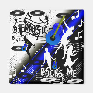 Imán Música Retro Magnet Rock 'N' Roll me hace rockear