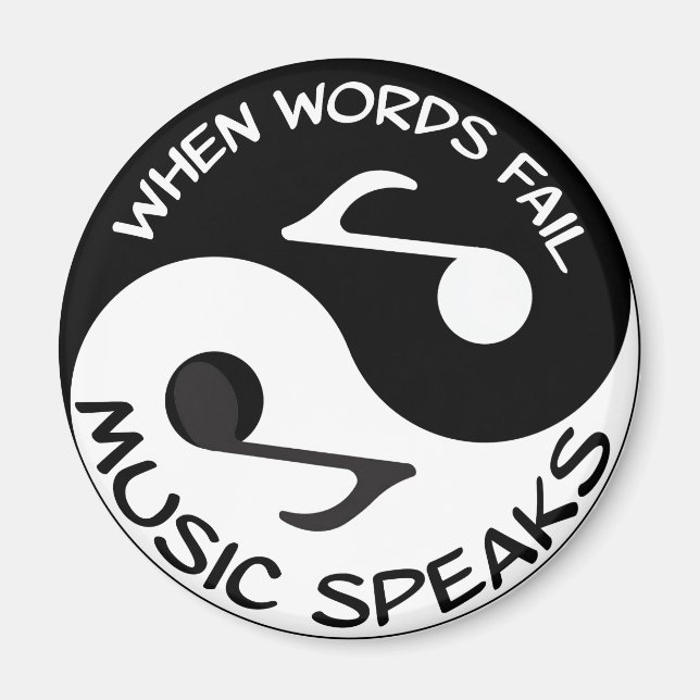 Imán Música Yin Yang (Frente)