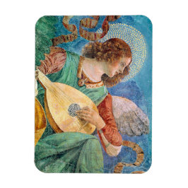 Imán Musical angel playing guitar