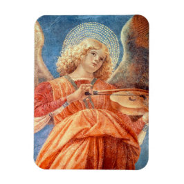 Imán Musical angel playing the violin fresco