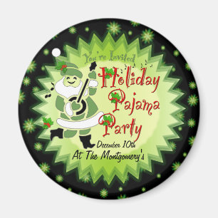 Imán musical del fiesta de pijama del duende de