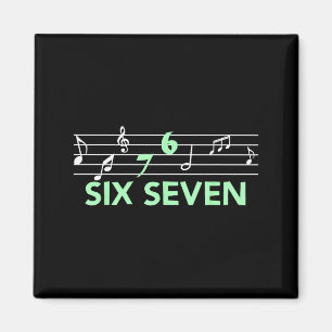 Imán Musical Divertido 67 Meme de Moda Musical Seis Sie